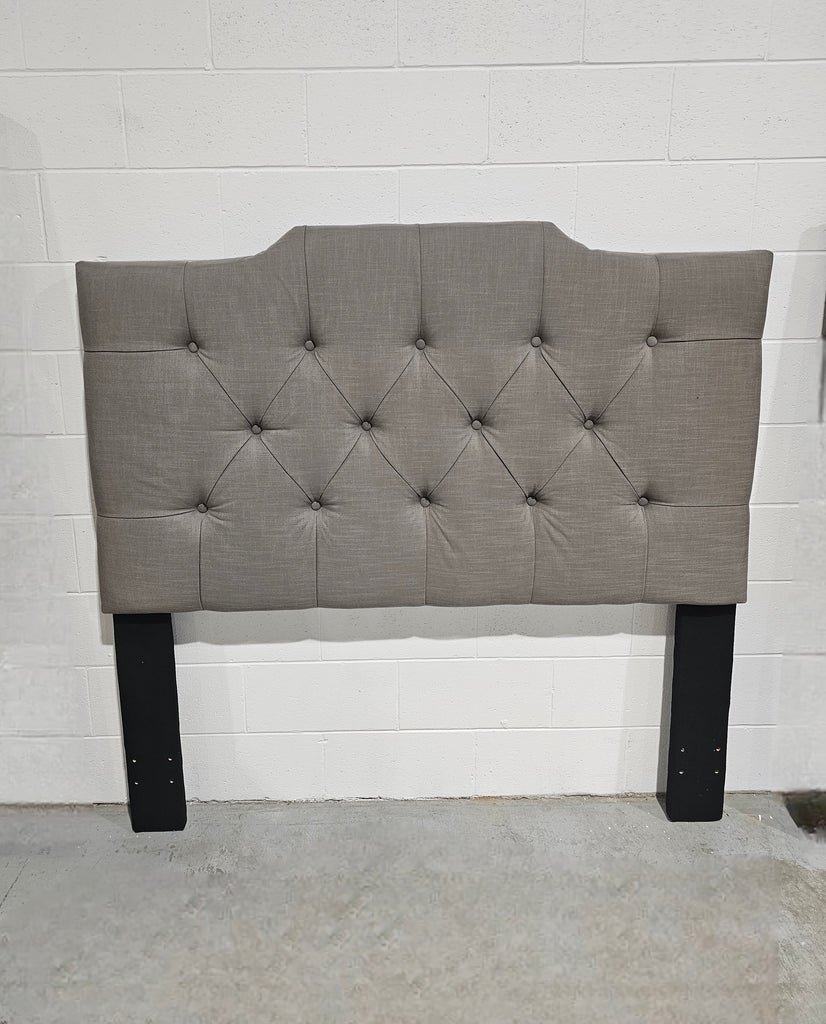 61" Queen / Double Full Size Upholstered Bedroom Headboard Brand New Ash Grey