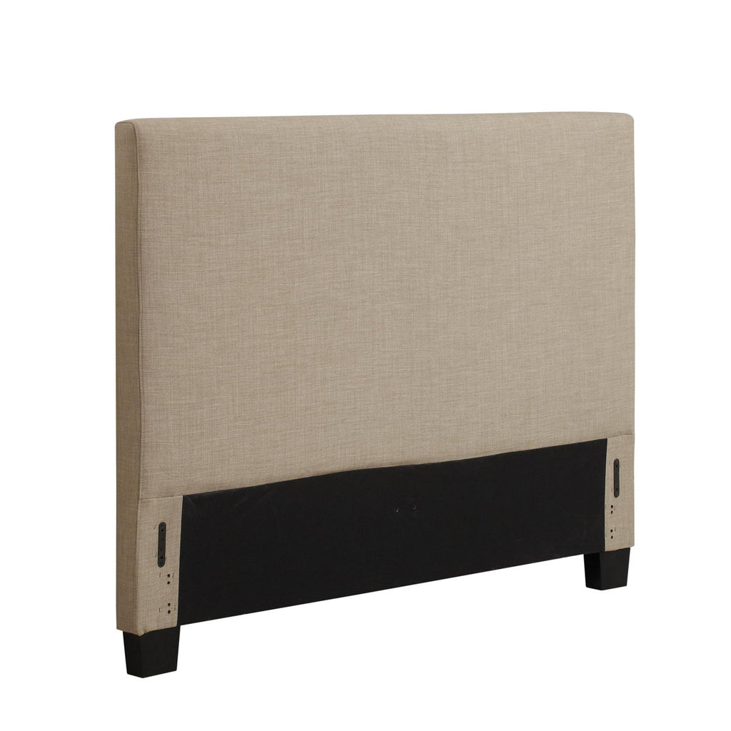 67" Queen Size Upholstered Bedroom Headboard Brand New Tan Linen