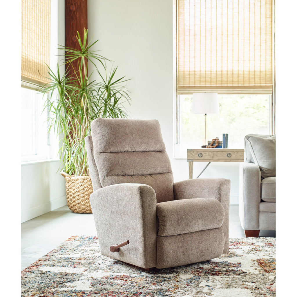 LaZboy 34" Armchair Brand New Assembled Reclining Rocker Quality Comfortable Manual Recline Beige